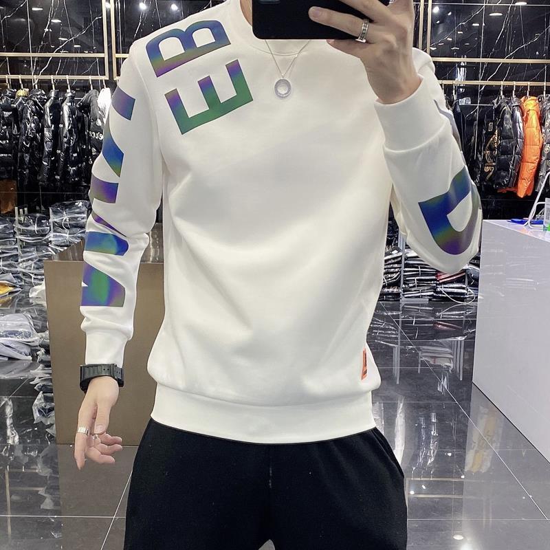 2022 colorful reflective spring and autumn new handsome shirt