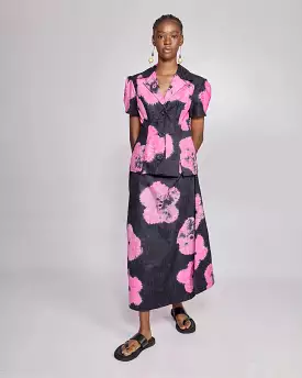 Abiola Olusola HAND-DYED FLORAL PRINT LOU SKIRT SUIT