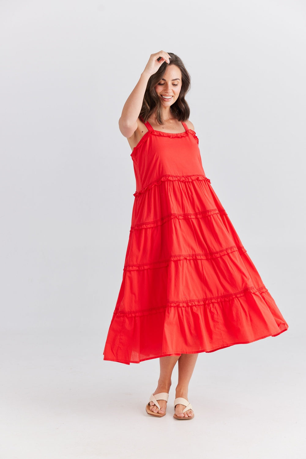 ALITA DRESS SCARLET