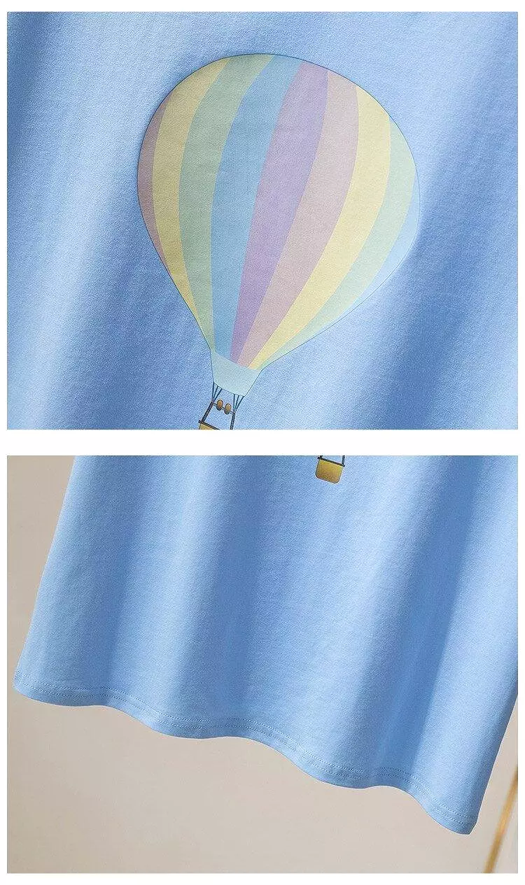 Balloon-Print T-Shirts For Women