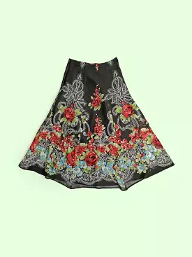 BETTY BARCLAY High Waist Full Skirt - size S / 36