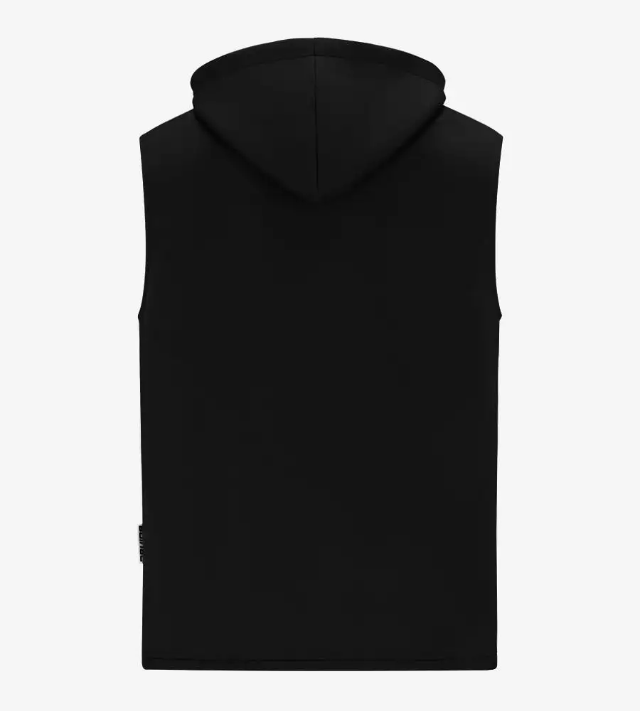 BLAZE SLEEVELESS HOODIE - BLACK