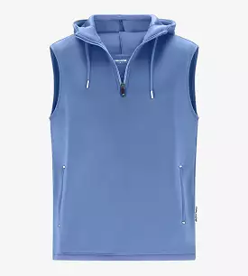 BLAZE SLEEVELESS HOODIE - BLUE