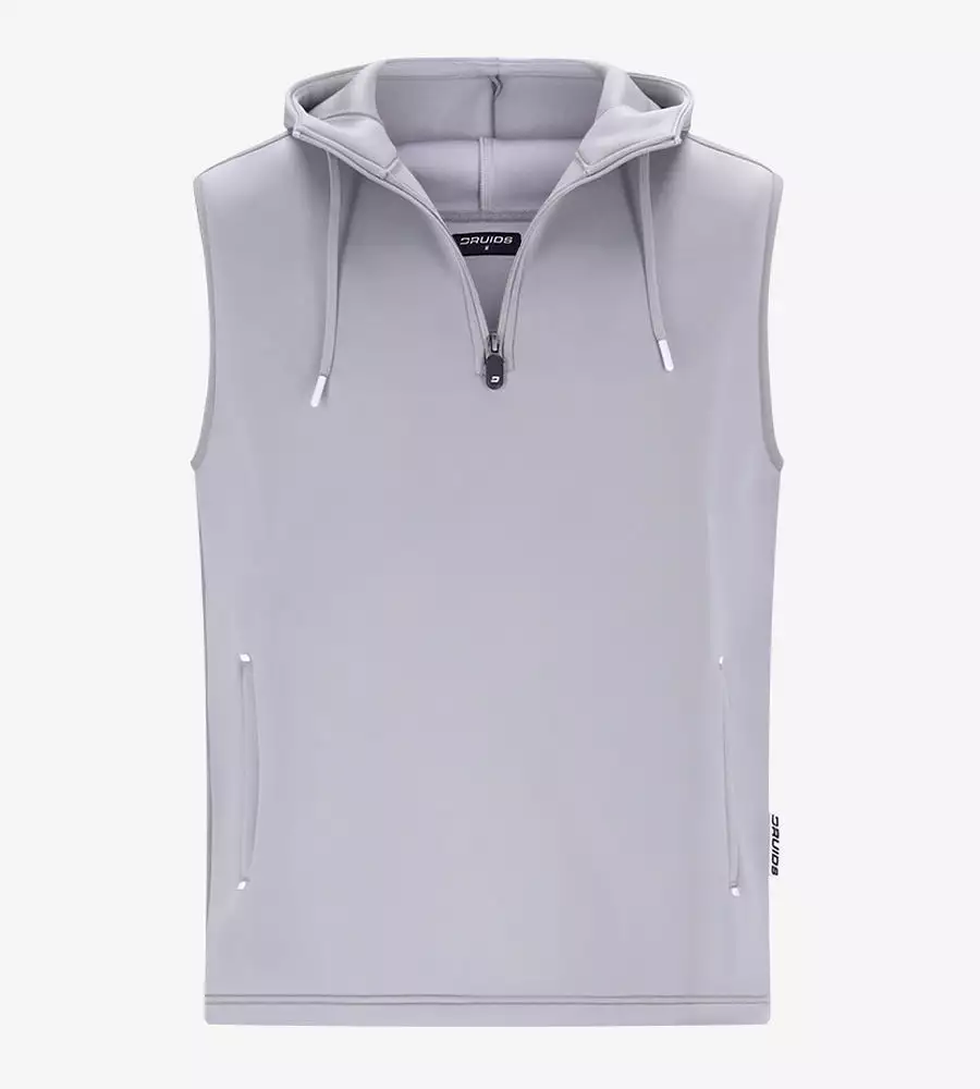 BLAZE SLEEVELESS HOODIE - GREY