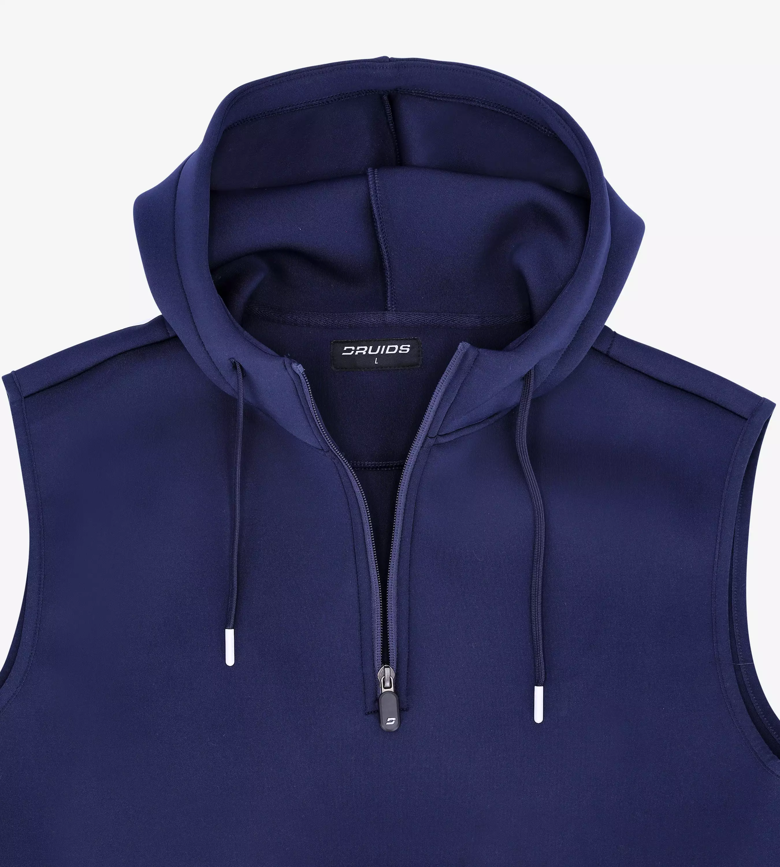 BLAZE SLEEVELESS HOODIE - NAVY