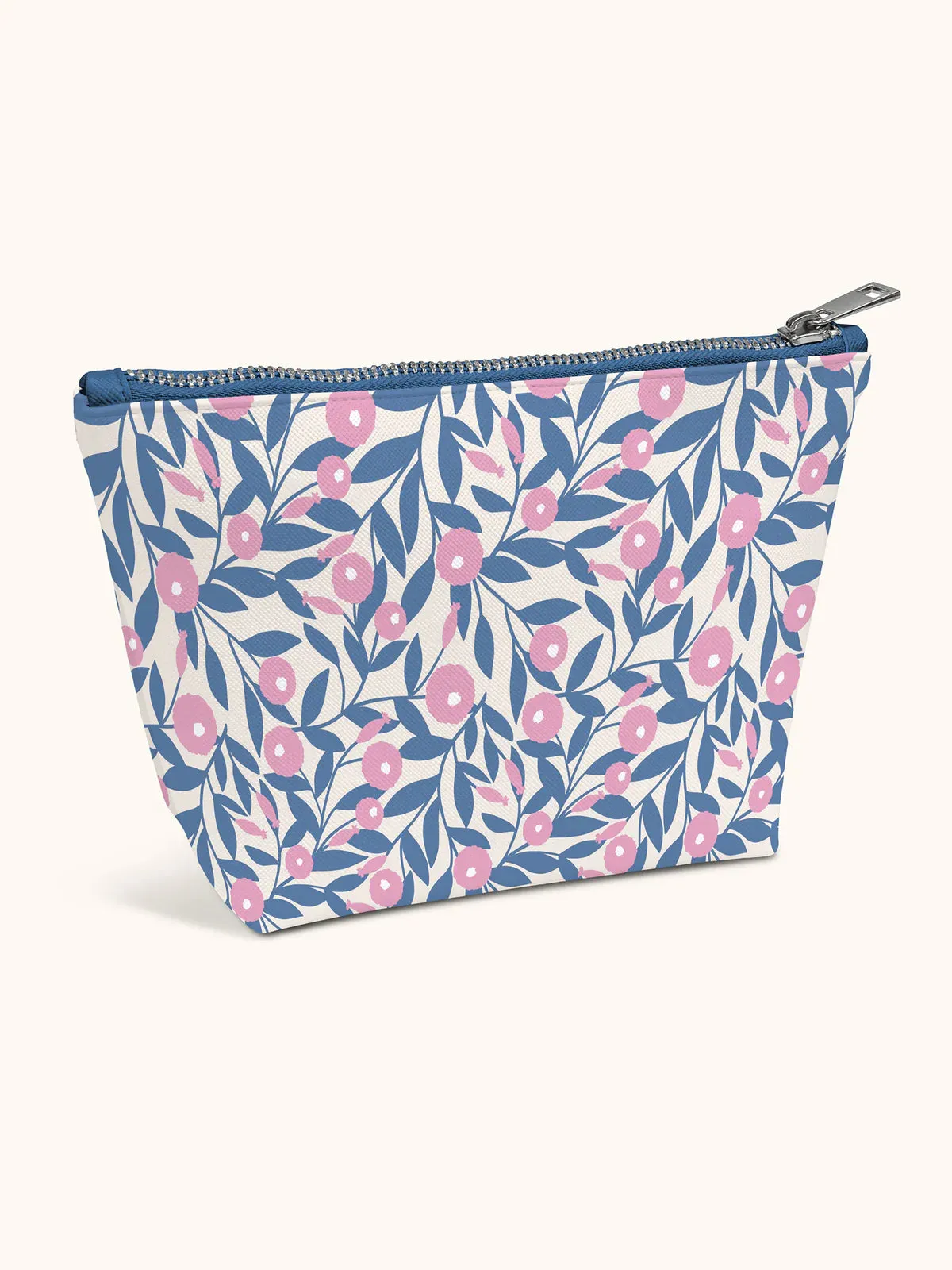 BLUSHING DAHLIAS CLUTCH COSMETIC POUCH