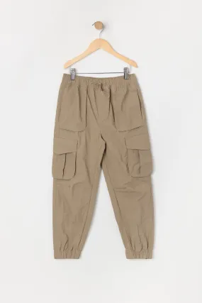 Boys Nylon Cargo Jogger