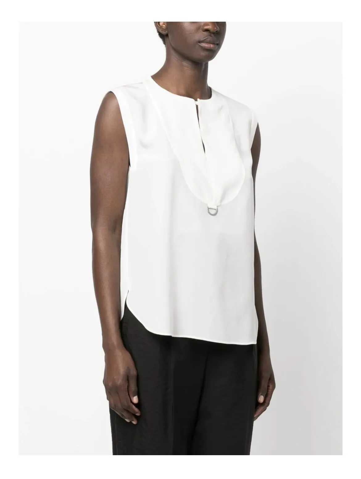 BRUNELLO CUCINELLI  |Casual Style Silk Sleeveless Plain Formal Style