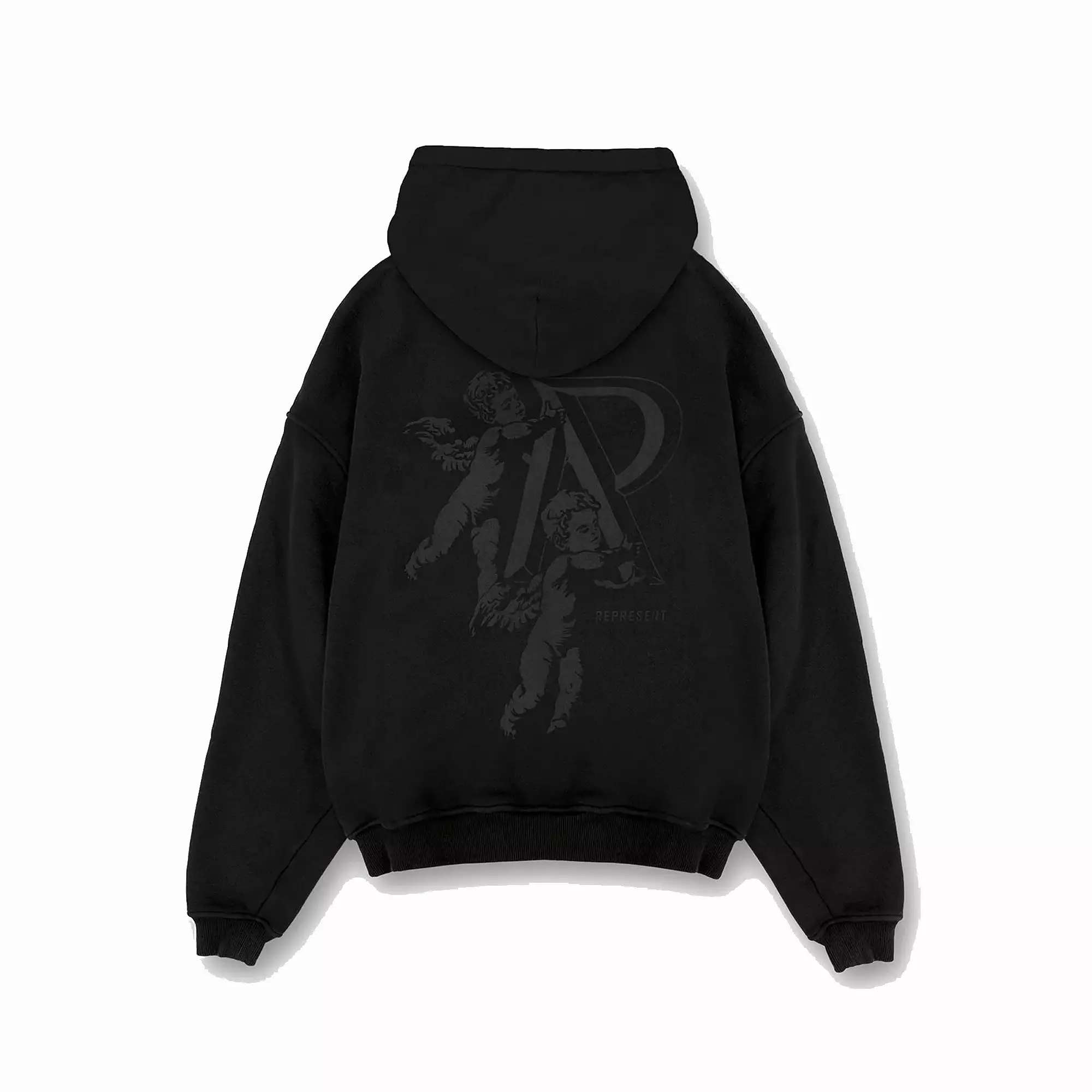 CHERUB INITIAL HOODIE 'BLACK'