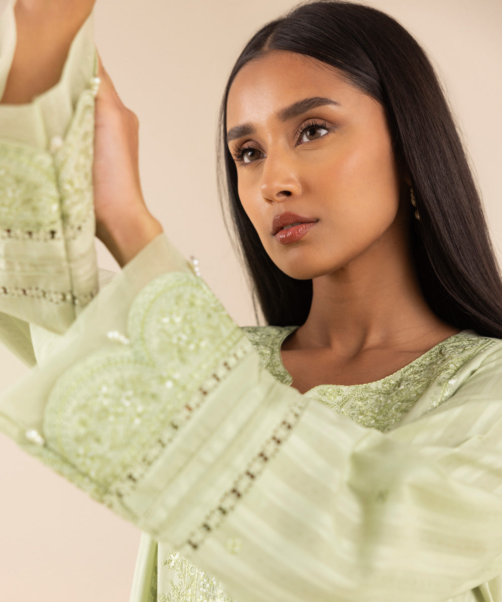 Chikankari Embroidered Shirt