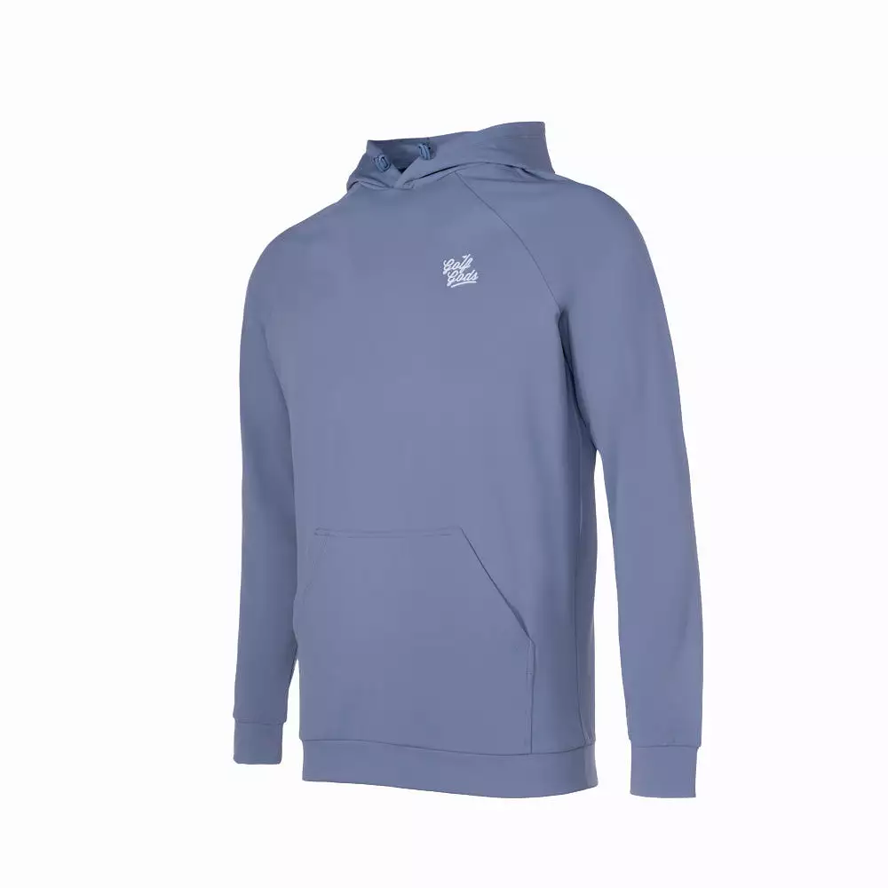 Clubhouse Script Hoodie in Pale Blue