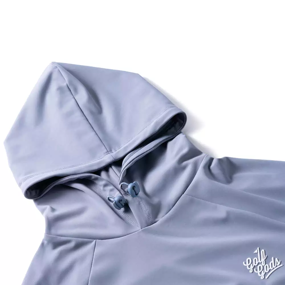 Clubhouse Script Hoodie in Pale Blue