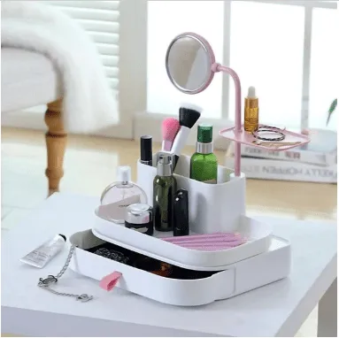 Cosmetic Organizer With Mirror - A Must Have Thing For All Girls