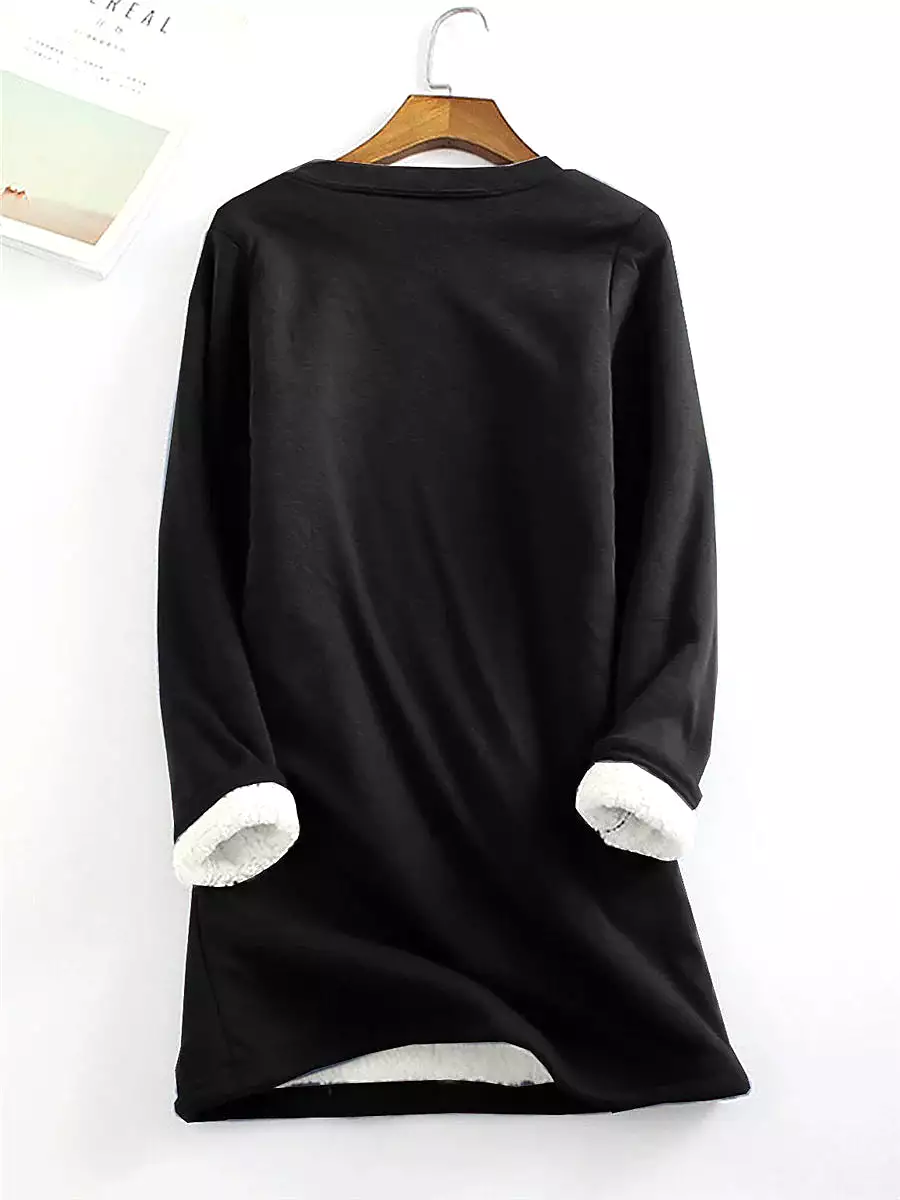 Cozy Thermal Shirt with Penguin Design for Women: Stylish Comfort for Fall and Winter