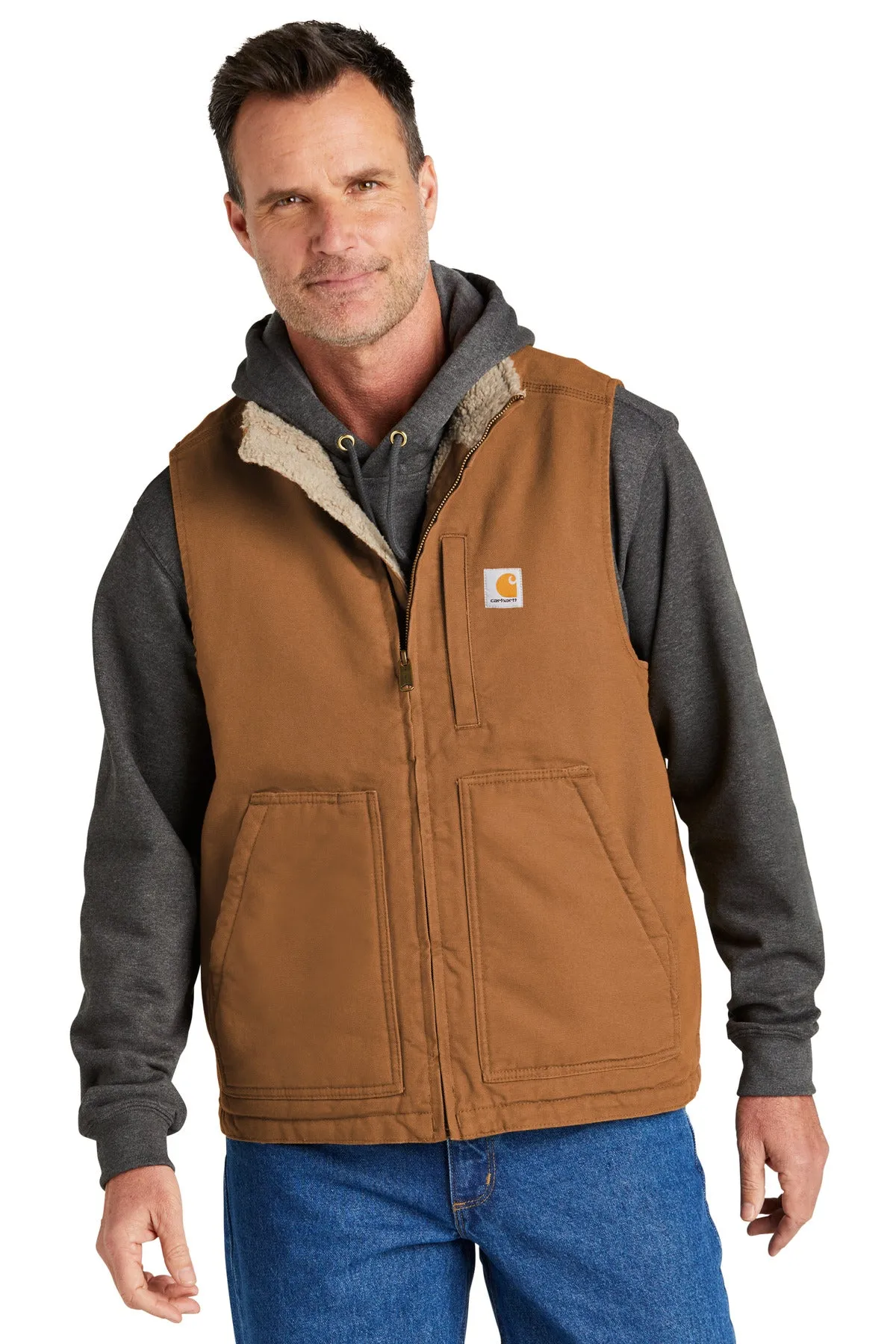 Custom Embroidered - Carhartt Sherpa-Lined Mock Neck Vest CT104277