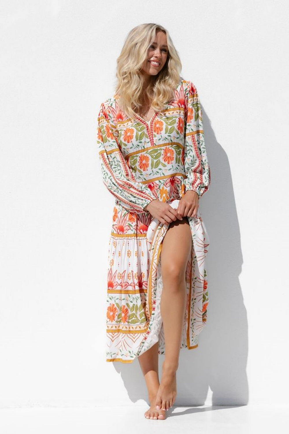 DESERT FLOWER MIDI DRESS