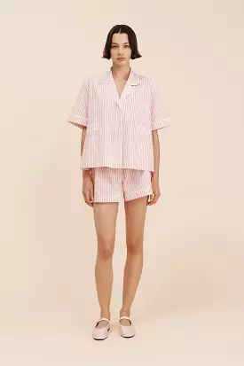 EDIE SHIRT - STRAWBERRY STRIPE