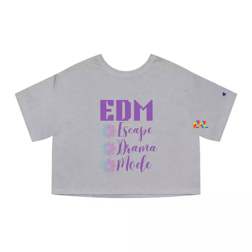 EDM Vibes Unleashed: Champion Cropped Shirt