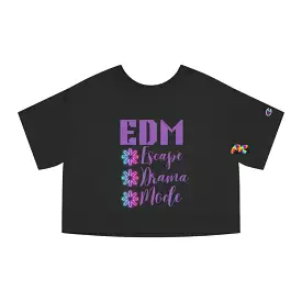 EDM Vibes Unleashed: Champion Cropped Shirt