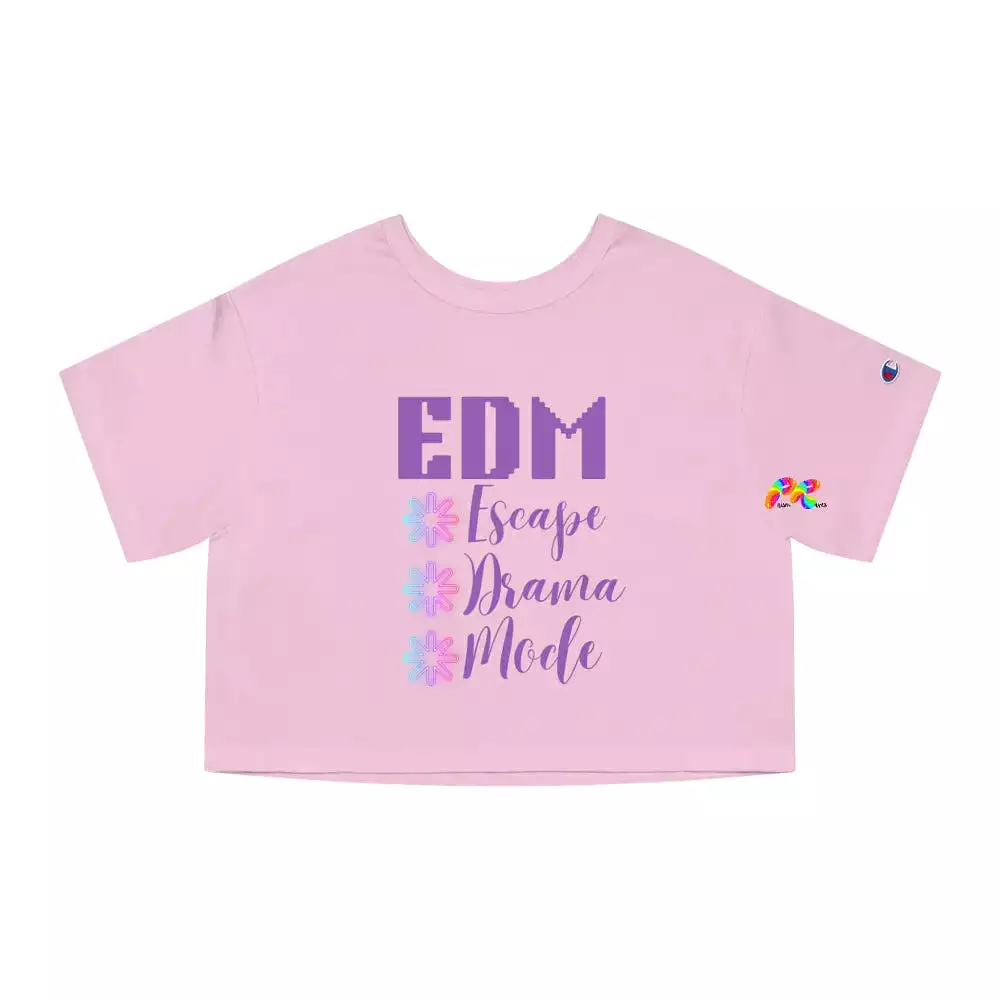 EDM Vibes Unleashed: Champion Cropped Shirt