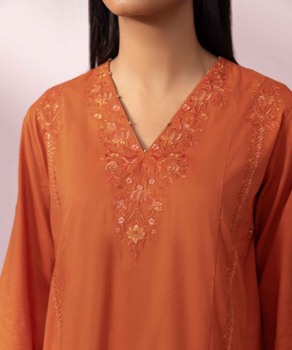 Embroidered Cotton Viscose Shirt