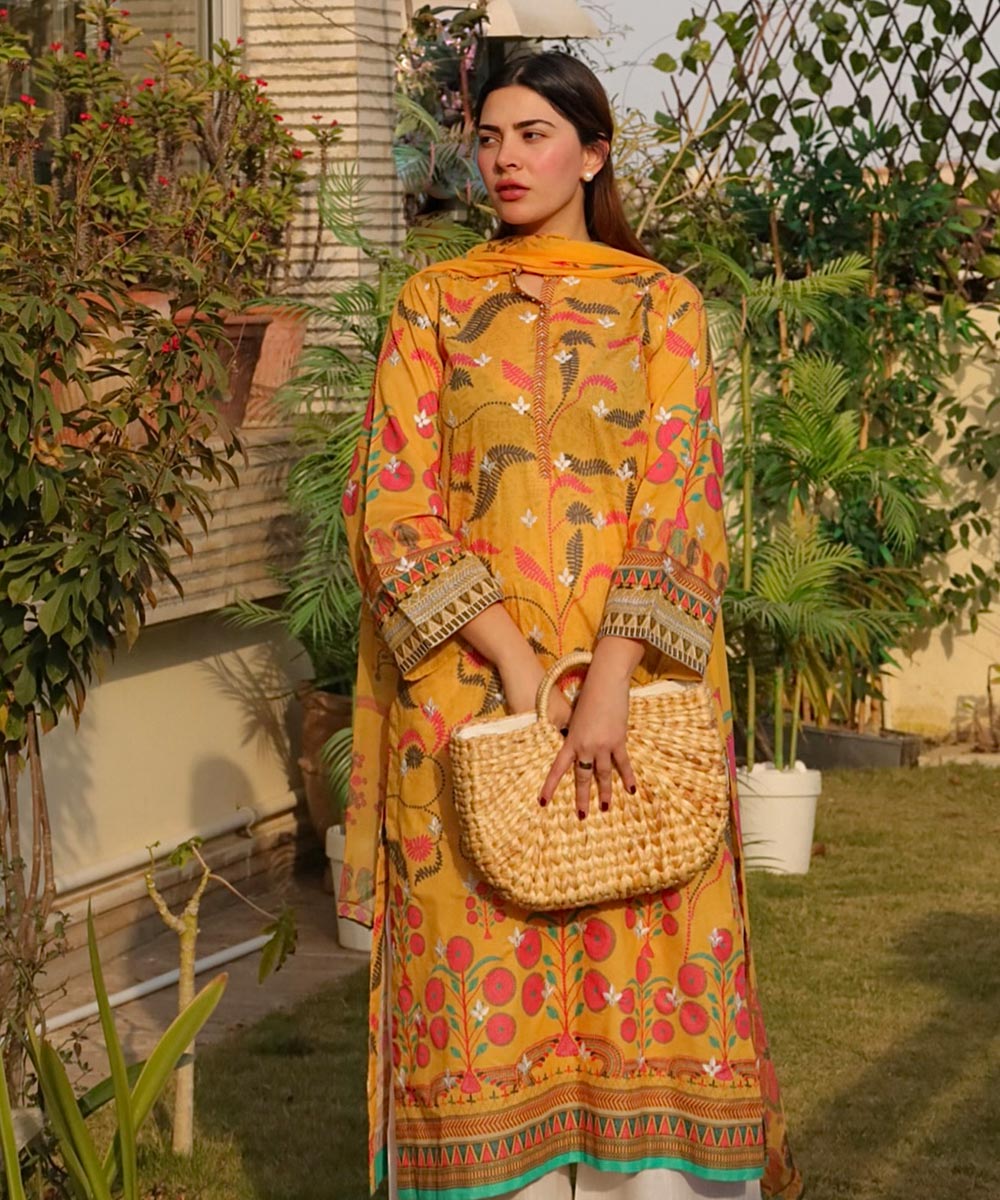 Embroidered Zari Lawn Shirt