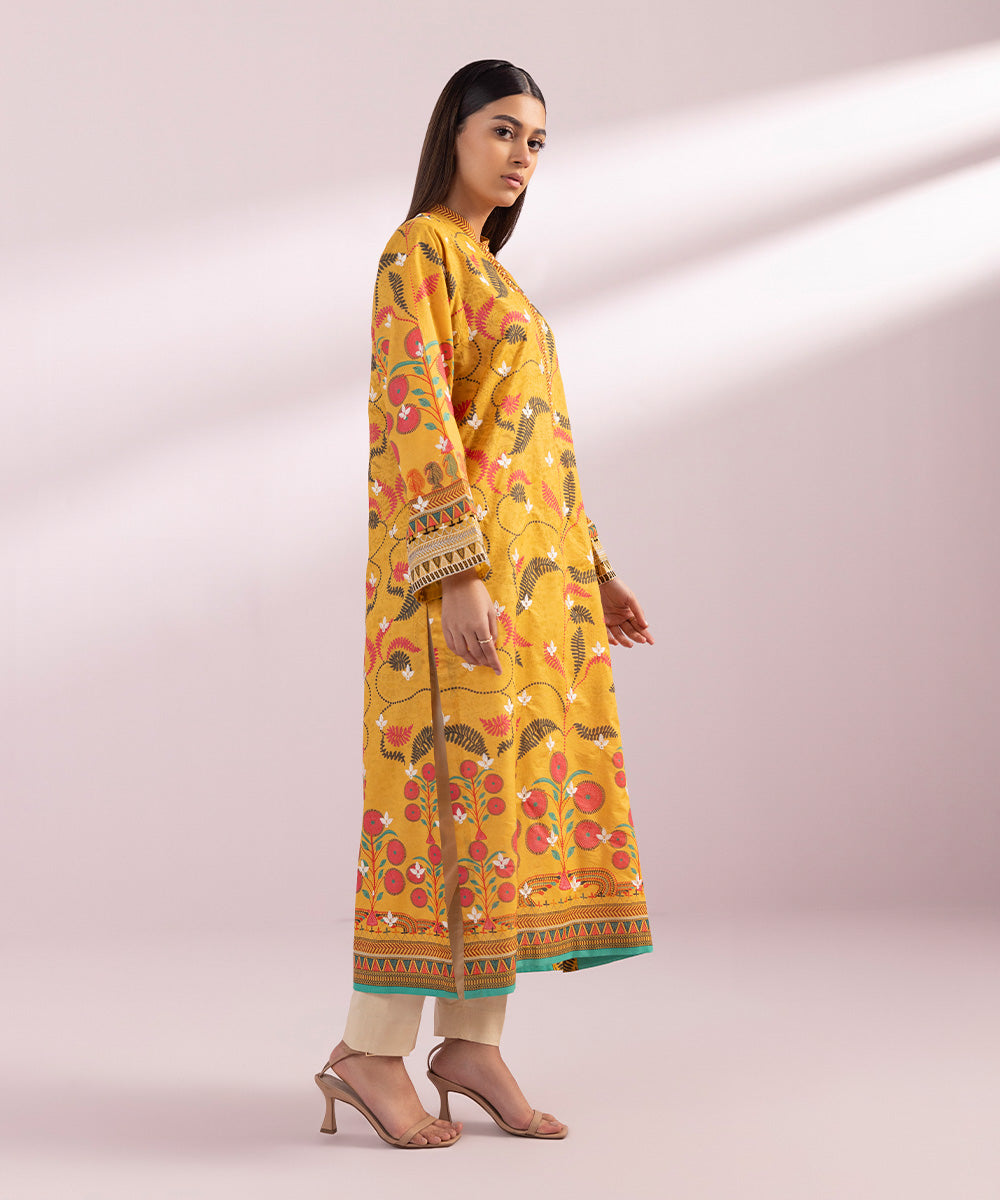 Embroidered Zari Lawn Shirt