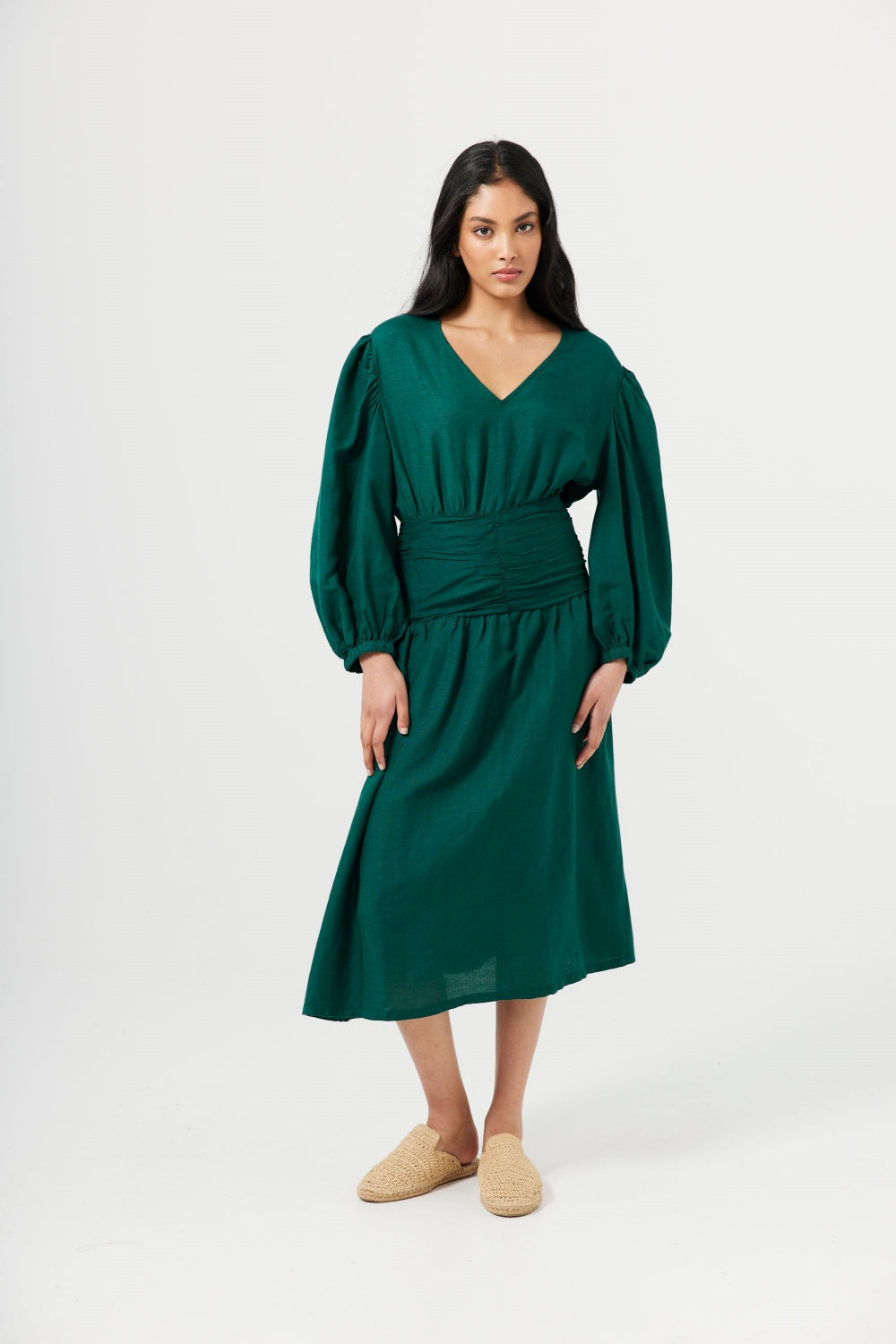 EMILIA DRESS EMERALD