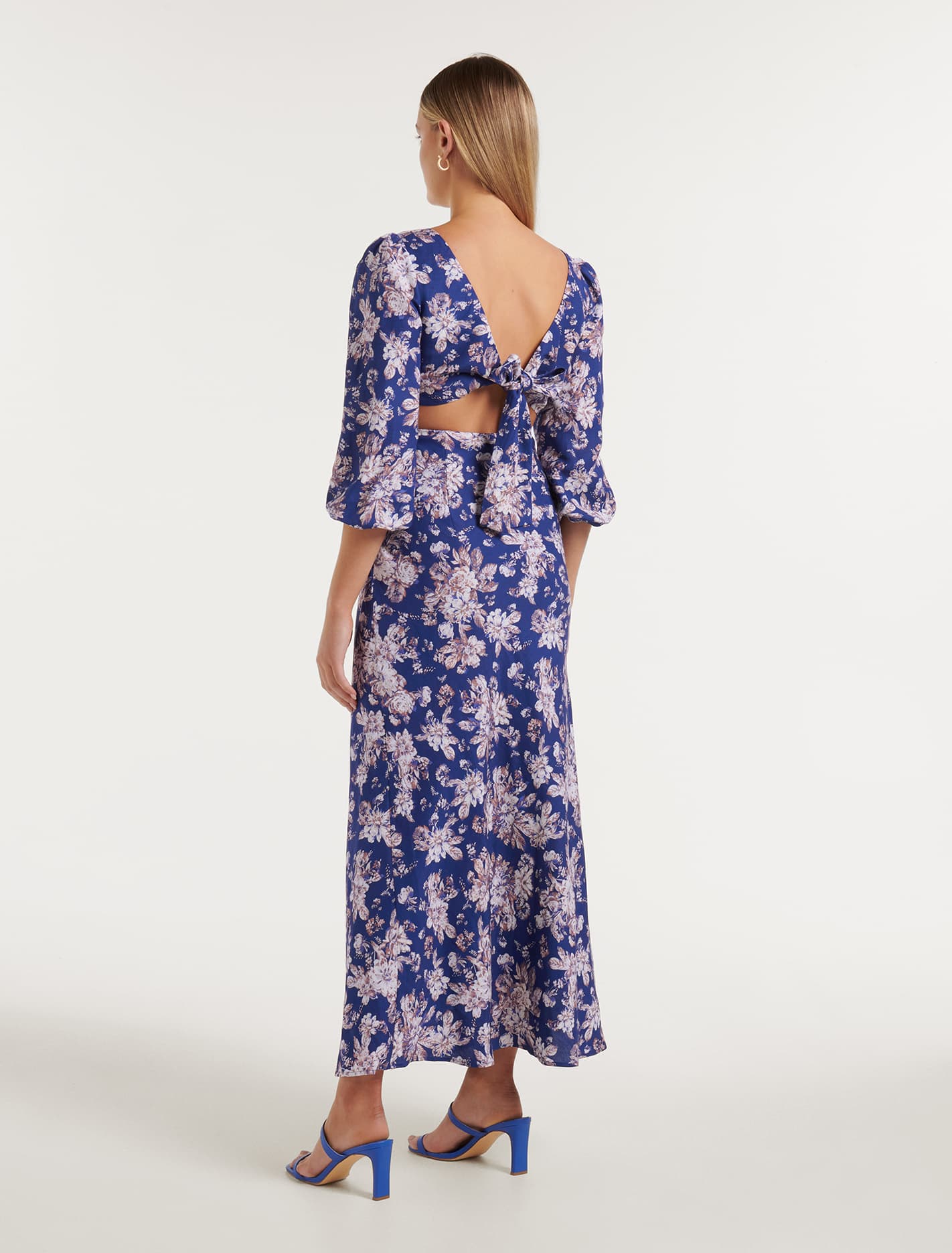 Evangeline Tie Back Midi Dress