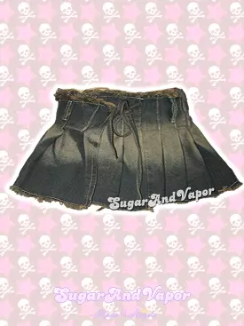 Fairy Grunge Mini Denim Wrap Skirt