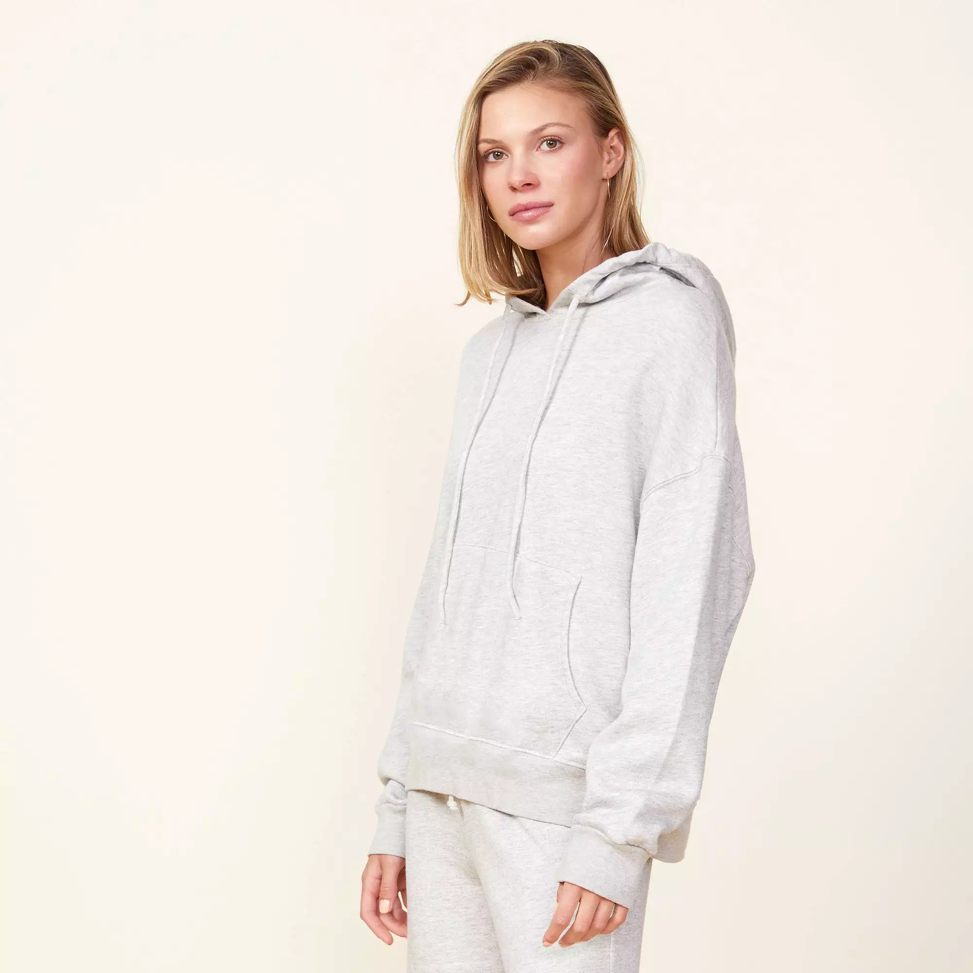 Fleece Slouchy Pullover Hoody