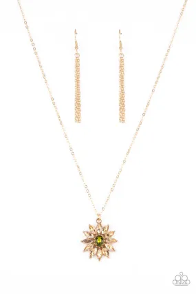 Formal Florals - Gold Necklace