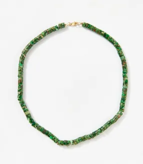 Green Jasper Beaded Necklace