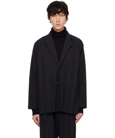 Issey Miyake Black Edge Ensemble Blazer