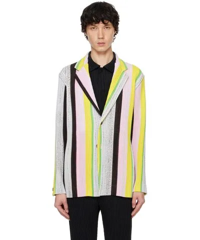 Issey Miyake Multicolor RB_STRIPES 1 Blazer