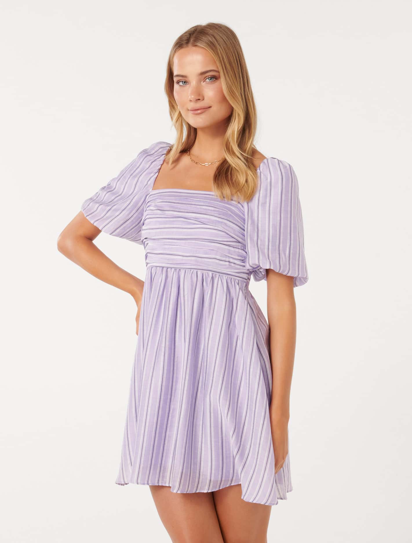 Janice Stripe Mini Dress