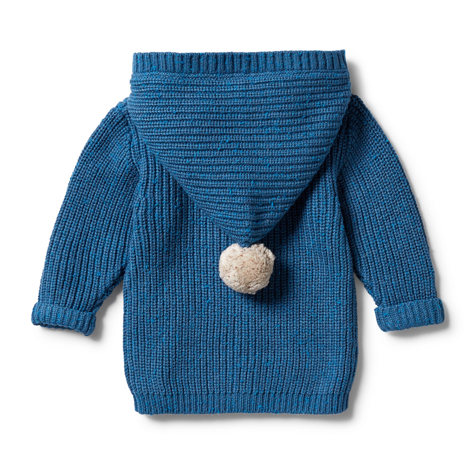 *Last Size* Wilson & Frenchy Knitted Jacket - Denim Fleck -6-12mth