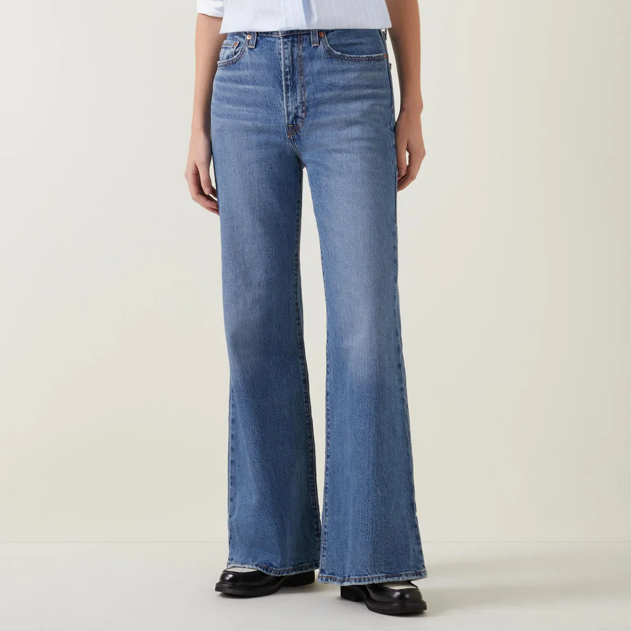 LEVIS Ribcage Bell Jeans - Light Blue