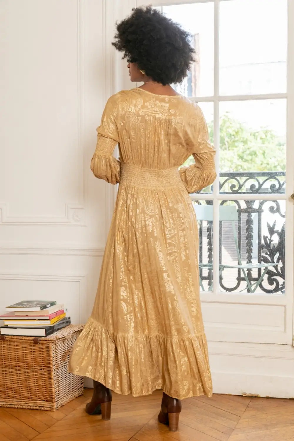 LILOU MAXI DRESS GOLDEN