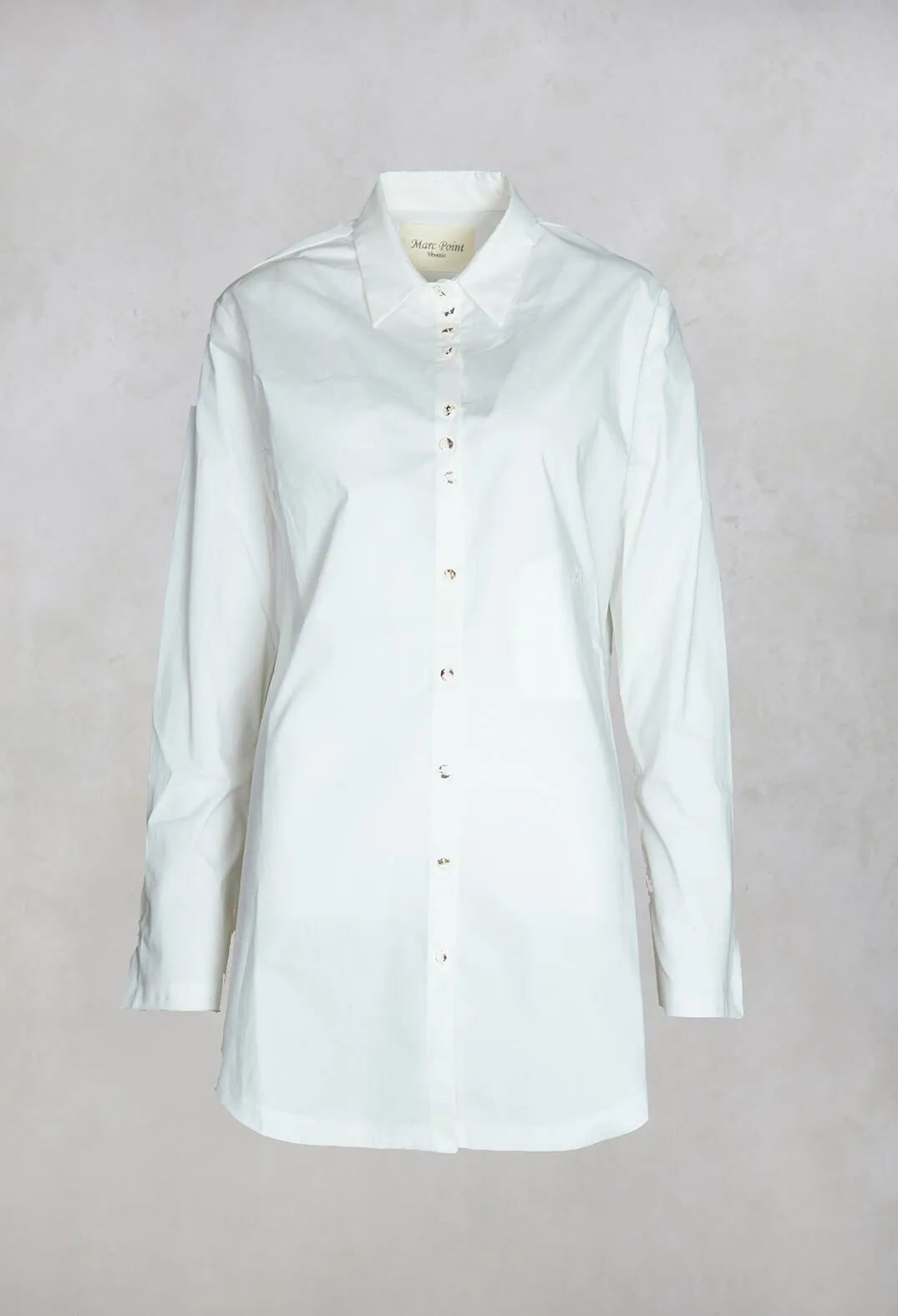 Longline Shirt in White