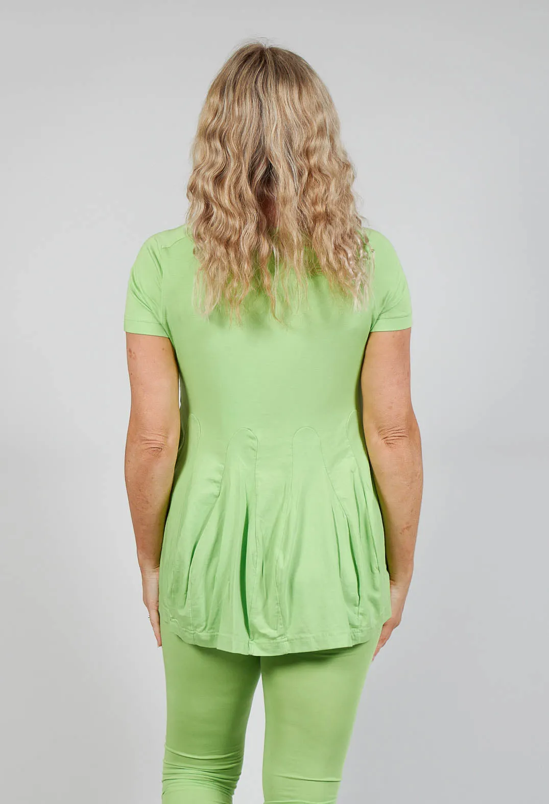 Longline T-Shirt in Lime