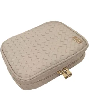 Luxe Zip Around Cosmetic Case in Bisque