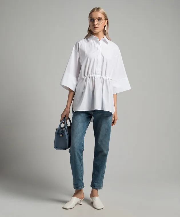 MaxMara  |Casual Style Cropped Plain Cotton Party Style Office Style