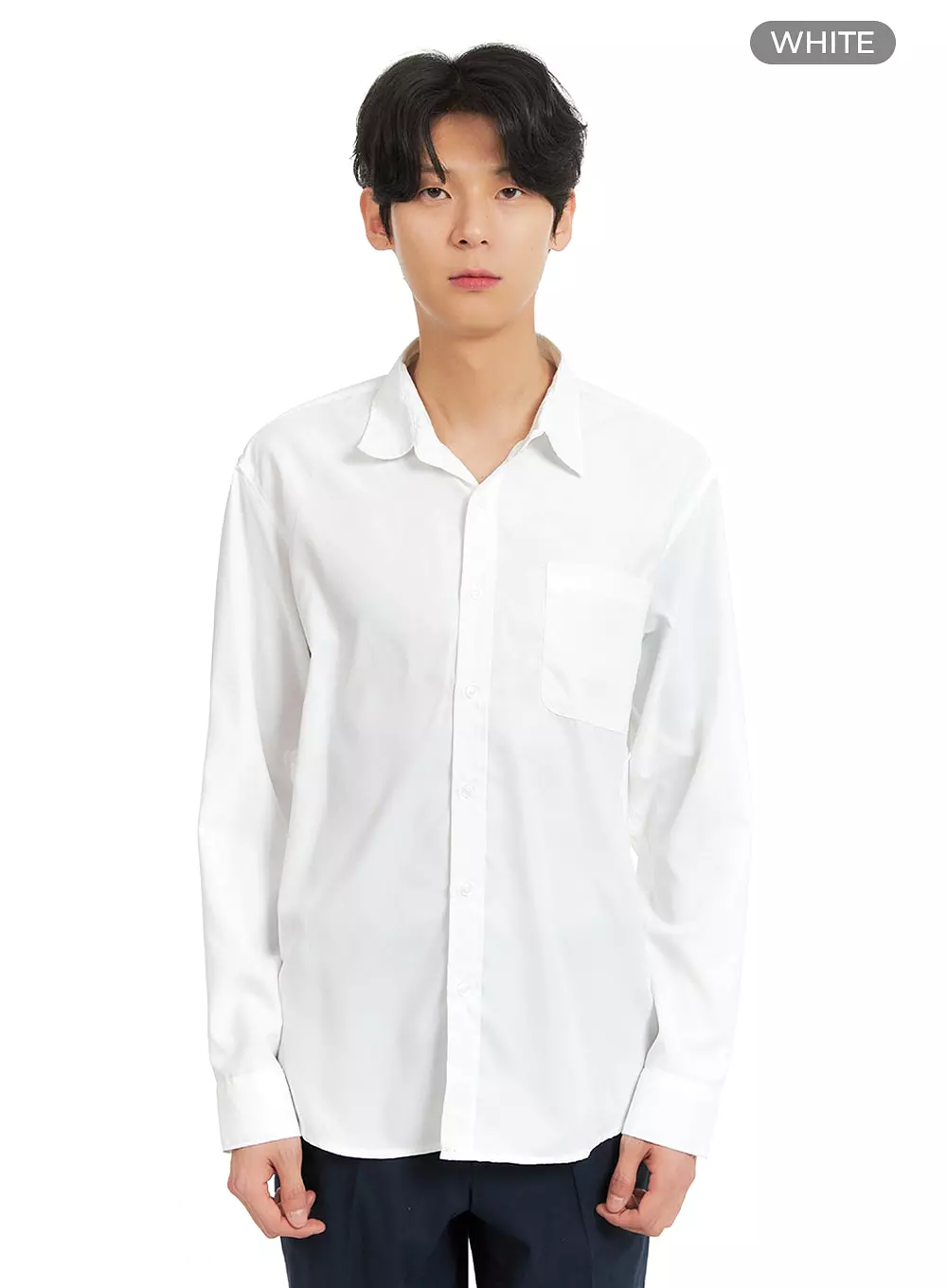 Men's Basic Linen Shirt IA401