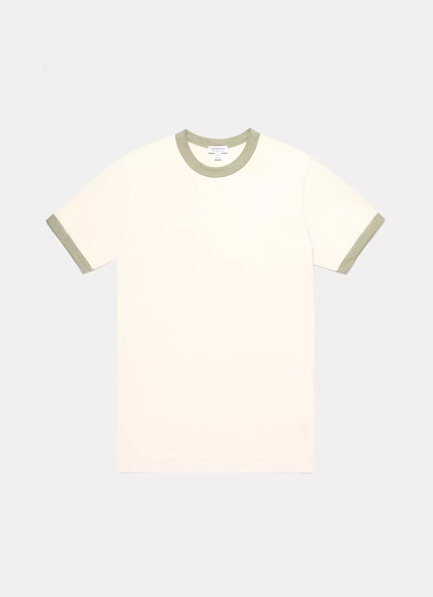 Men's Classic Ringer T-shirt in Pale Khaki