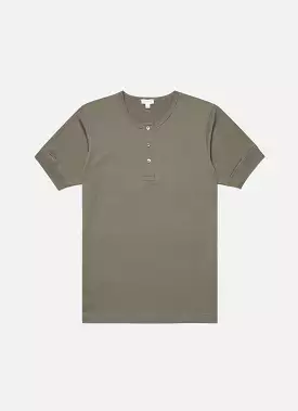 Men's Henley T-shirt in Khaki