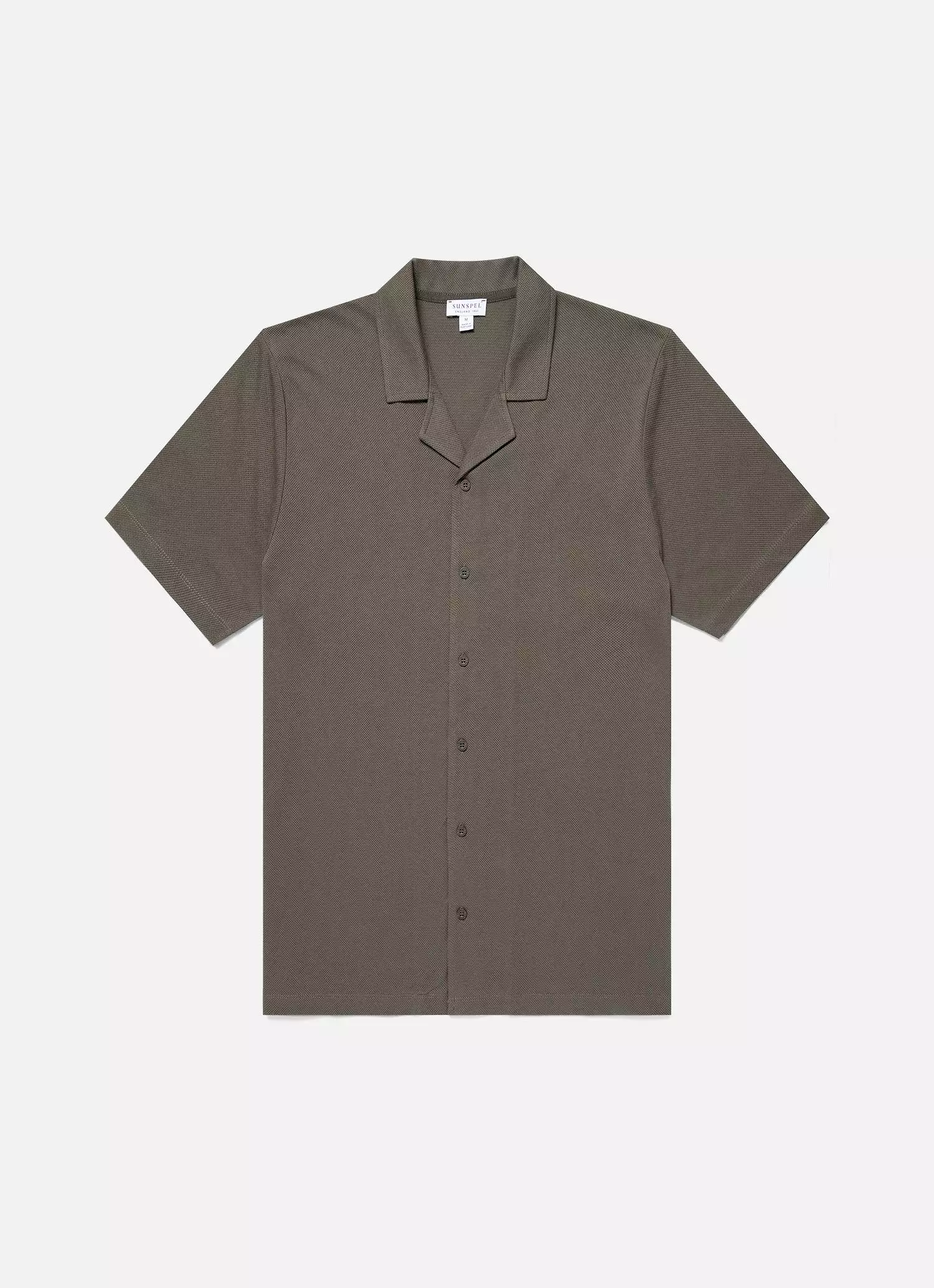 Men's Riviera Camp Collar Shirt in Khaki