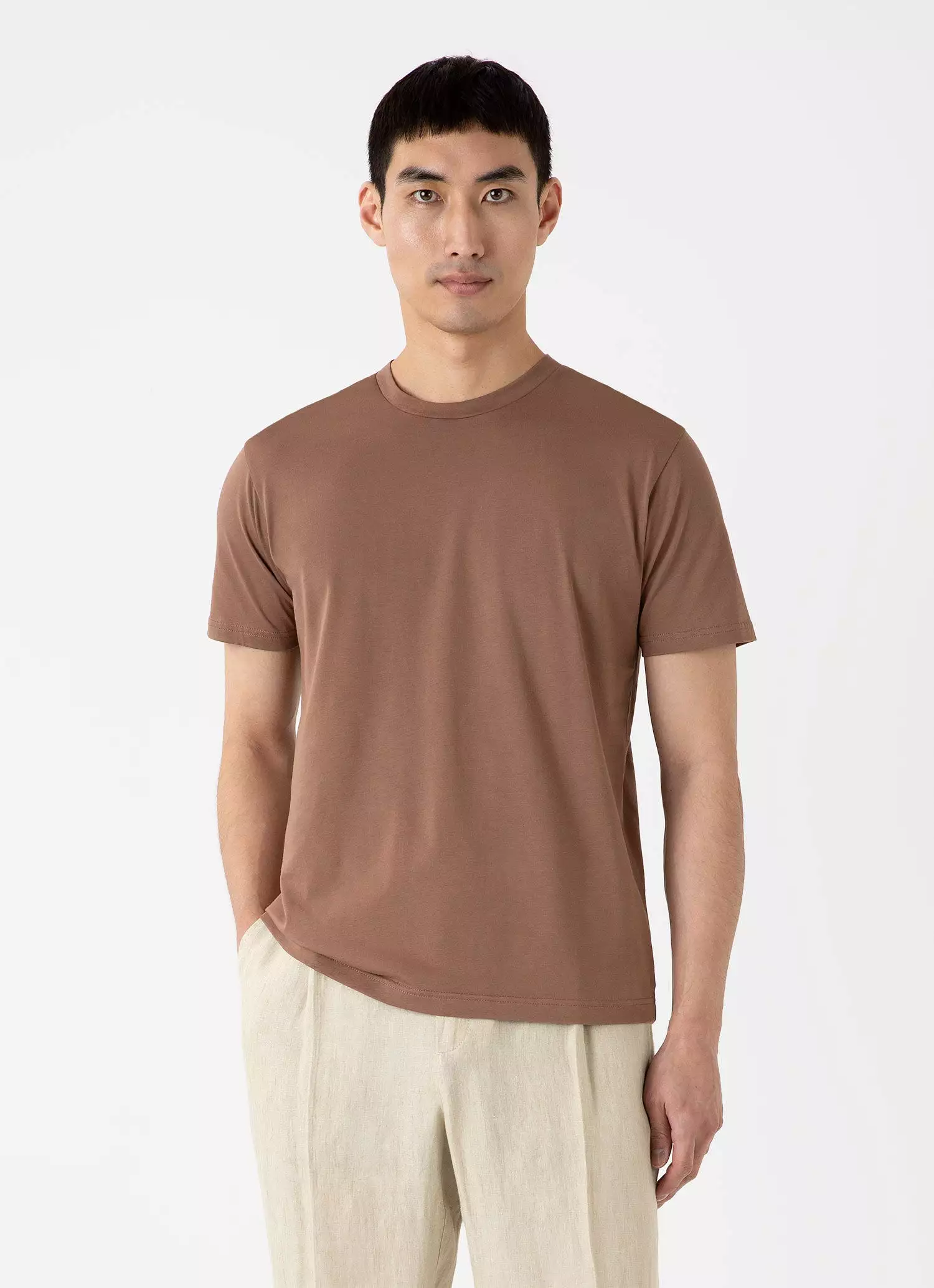 Men's Riviera Midweight T-shirt in Dark Sand