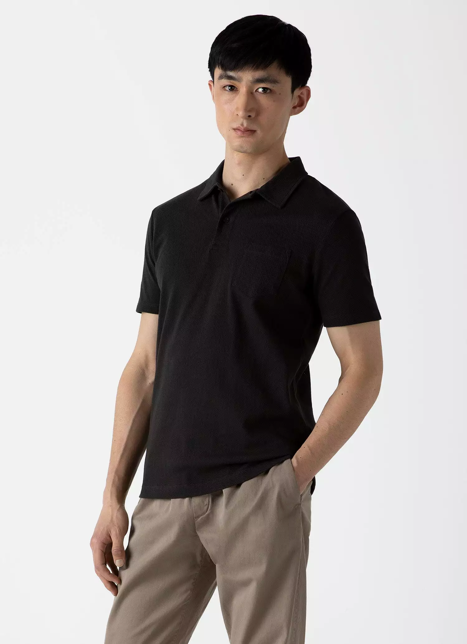 Men's Riviera Polo Shirt in Coffee