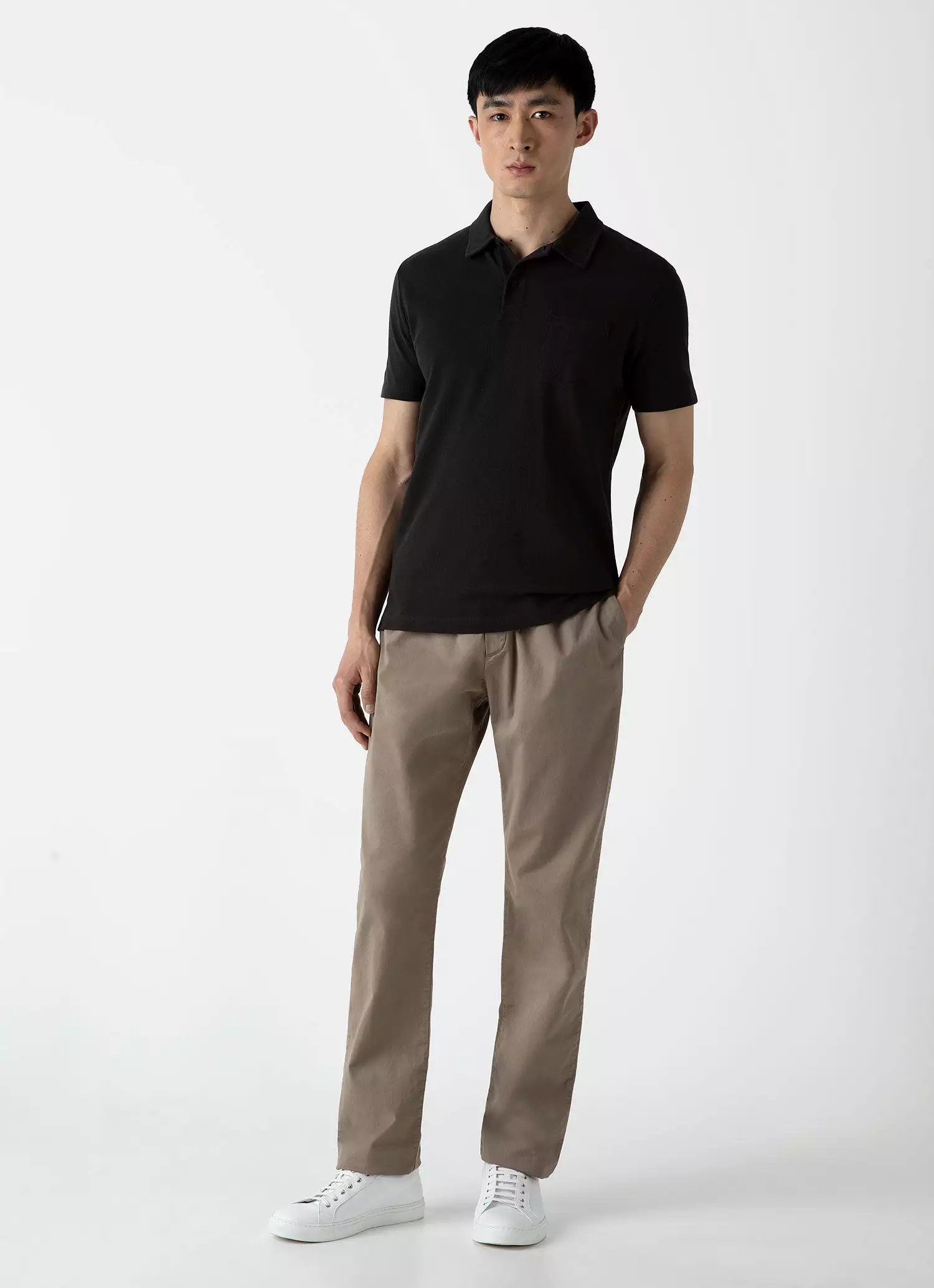 Men's Riviera Polo Shirt in Coffee